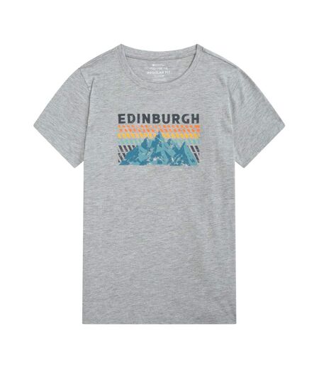 T-shirt Femme  Inverness En Coton Léger À Manches Courtes Et Coupe Relax Gris Mountain Warehouse