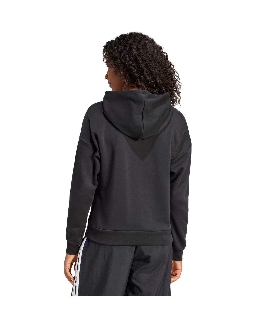 Sweat À Capuche Avec Cordons Femme Noir Blanc Adidas-3