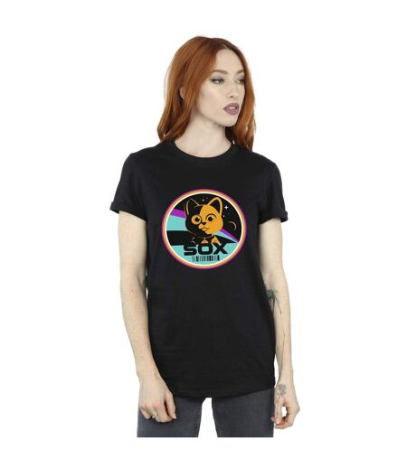 Disney Femme/Ladies Lightyear Sox Circle Cotton Boyfriend T-Shirt (Noir) - UTBI33998