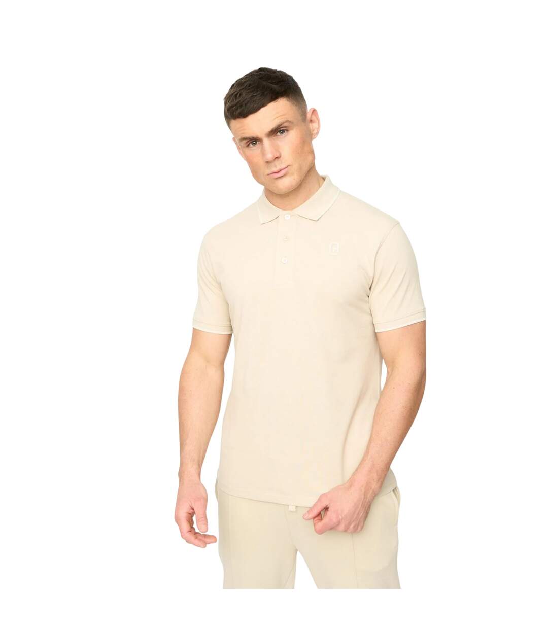 Polo Crufton Homme Gris Pâle Crosshatch-2