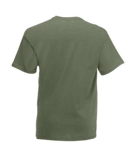 Mens Value Short Sleeve Casual T-Shirt (Olive Green)