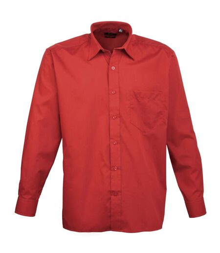 Premier - Chemise à manches longues - Homme (Rouge) - UTRW1081