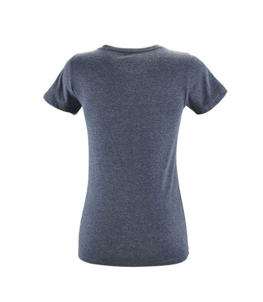 T-shirt regent femme denim chiné SOLS-2