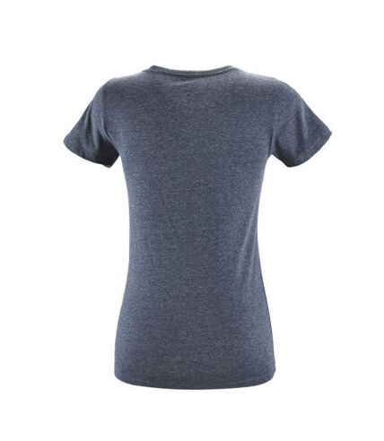 SOLS - T-shirt REGENT - Femme (Denim chiné) - UTPC2921