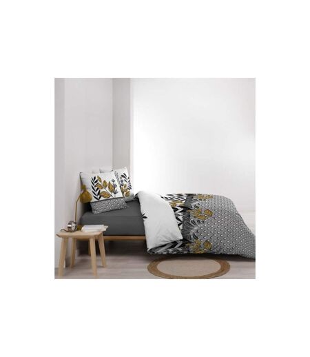 Parure de Lit 3 Pièces Catalia 240x220cm Gris