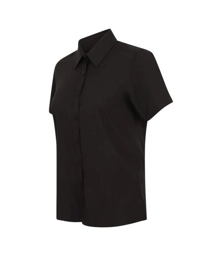 Chemisier Manches Courtes Femme Noir Henbury