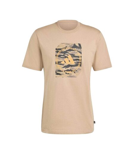 T-shirt Motif/style Logo Homme Beige Adidas