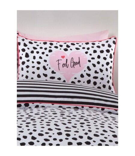 Dalmatian print duvet cover set black/white Rapport