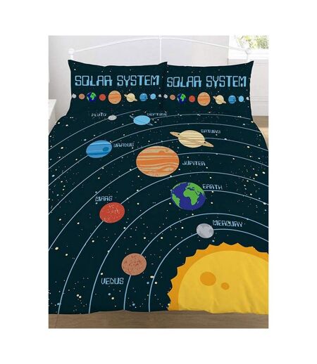 Solar System Duvet Cover Set Navy Blue Generic