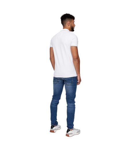 Polo kendrick homme blanc Crosshatch Crosshatch