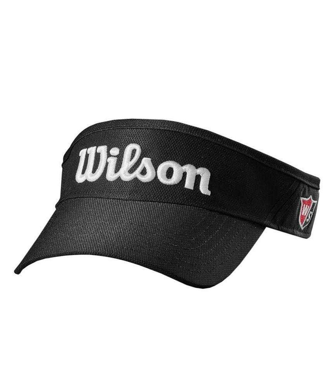 Visière Motif/style Logo Brodé Adulte Noir Wilson-1
