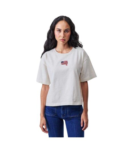 T-shirt Motif/style Drapeau Polo Femme Blanc Ralph Lauren