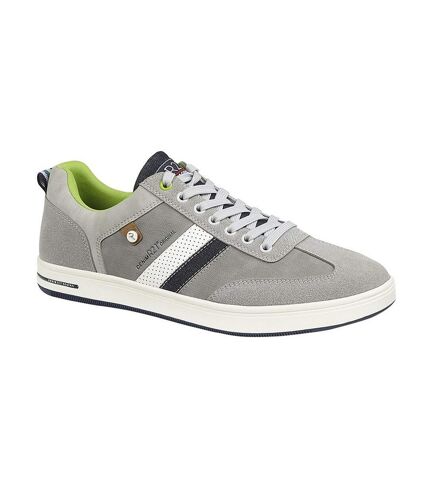 Route 21 Mens 7-Eye Casual Sneakers (Gray) - UTDF1932