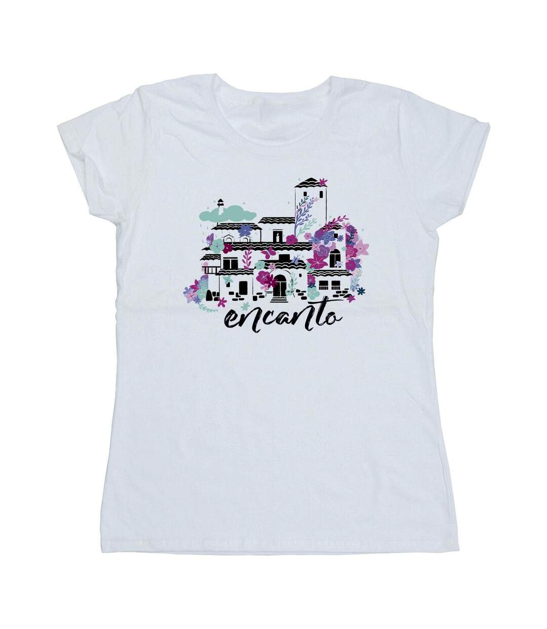 Disney T-shirt en coton Encanto Casita Femme/Femme (Blanc) - UTBI19570-1