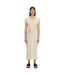 Robe Motif/style Ceinturé Femme Beige Pâle Selected Femme-1