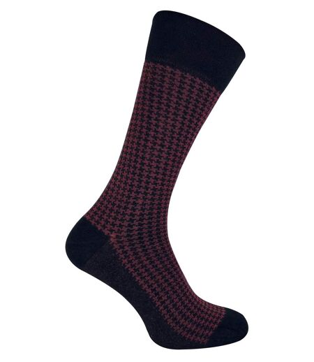 SOCK SNOB - Mens Patterned Design Formal Bamboo Dress Socks