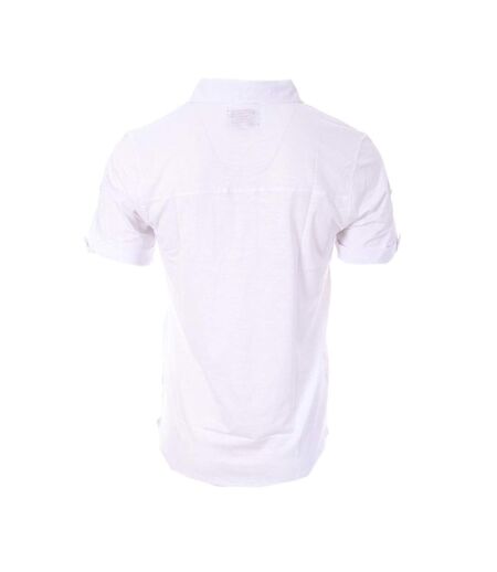 Polo Blanc Homme American People Paf - 3XL