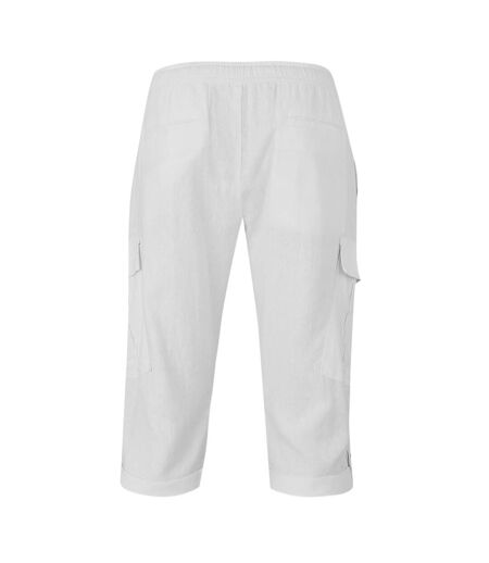 Short À Poches Memphis Homme Blanc Threadbare