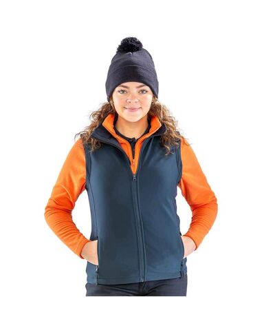 Womens/ladies Core Printable Soft Shell Bodywarmer Navy Result
