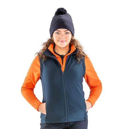 Result Bodywarmer Core Printable Soft Shell pour femmes/dames (Marine) - UTPC3806