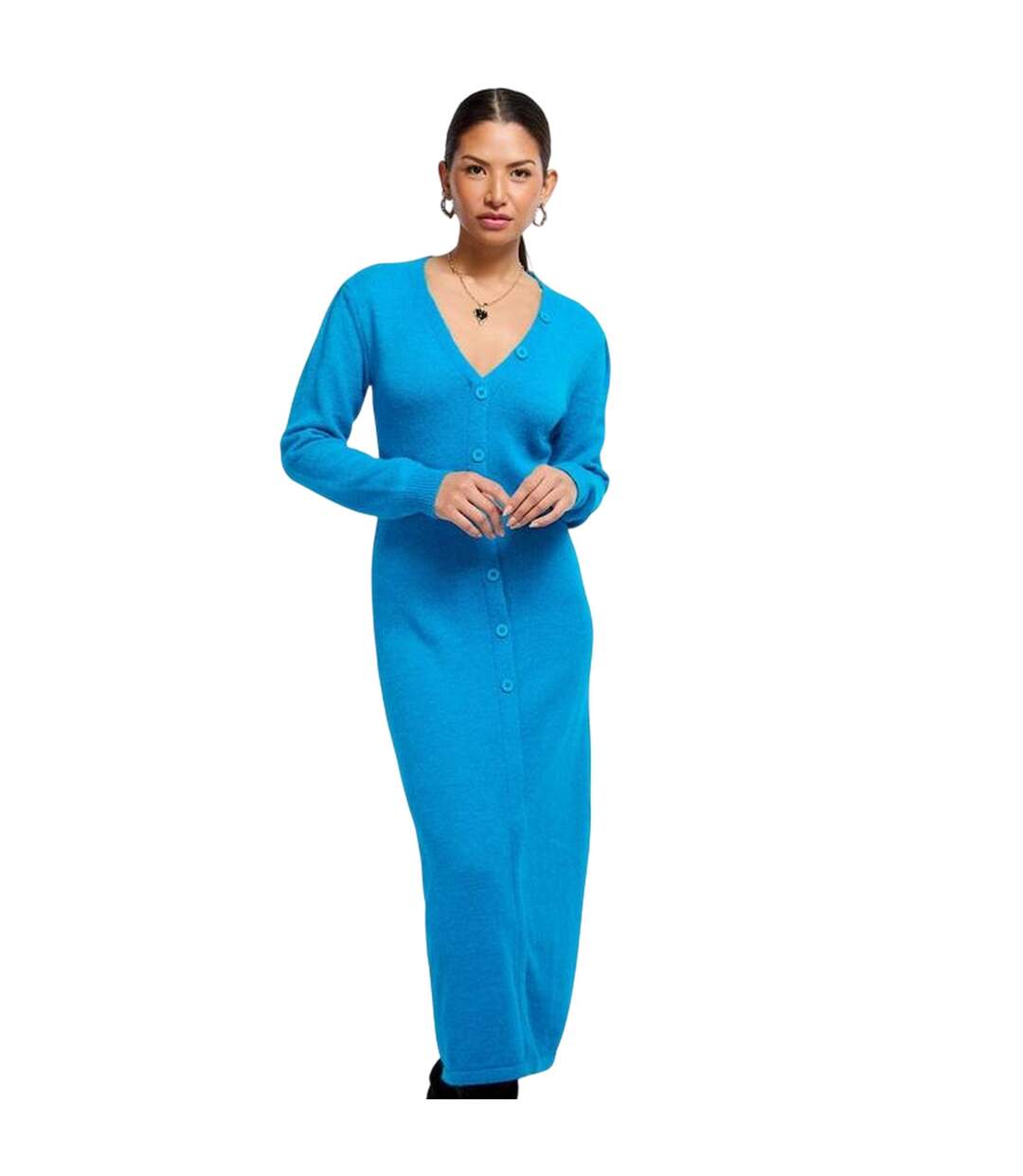 Robe Pull Femme Bleu Little Mistress-2
