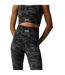 Legging Motif/style Camouflage Femme Noir Imprimé Everlast-4