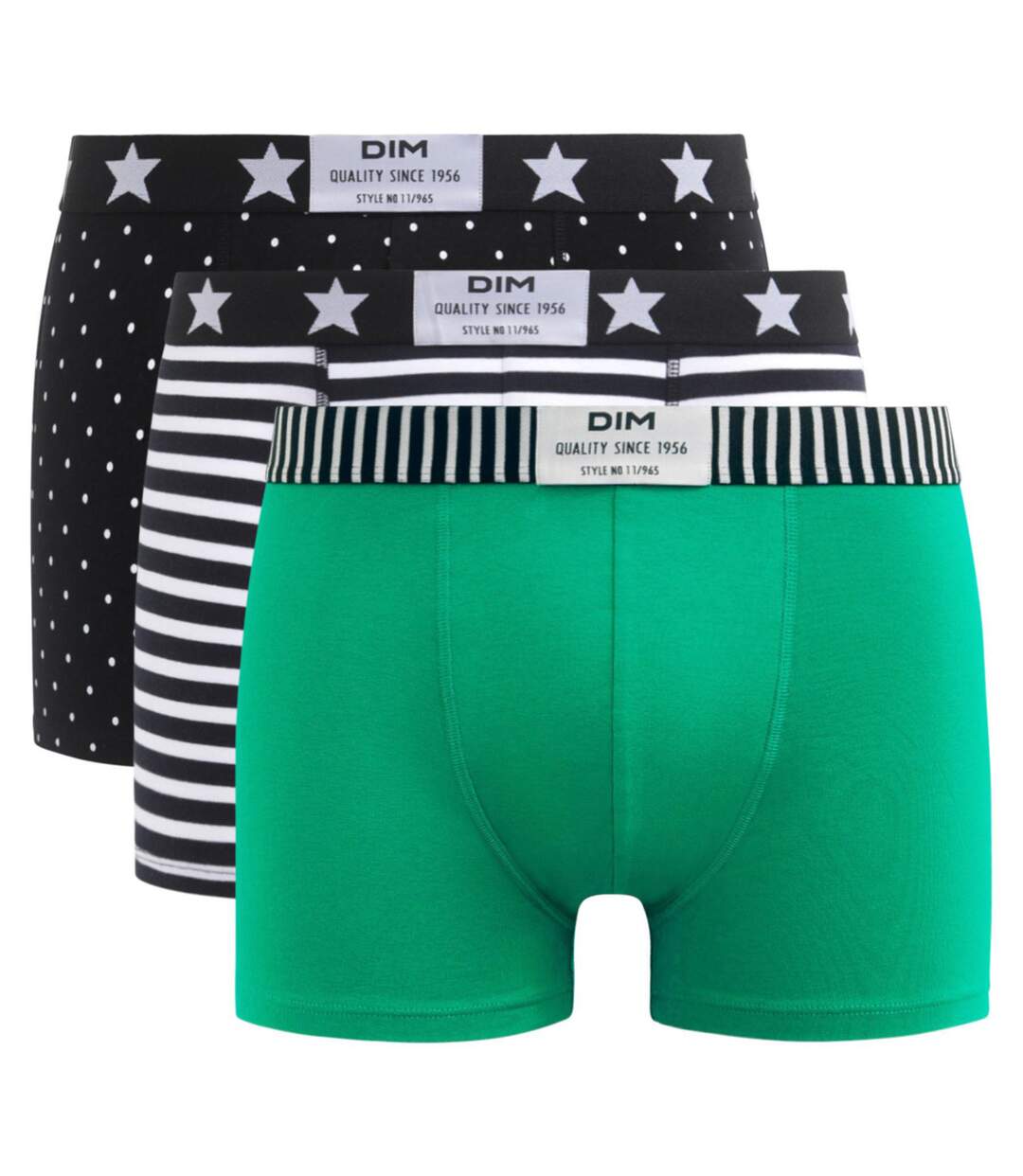 Lot de 3 boxers coton stretch imprimés Vibes