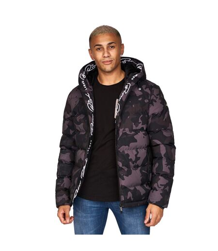 Mens emerton camo jacket black Born Rich