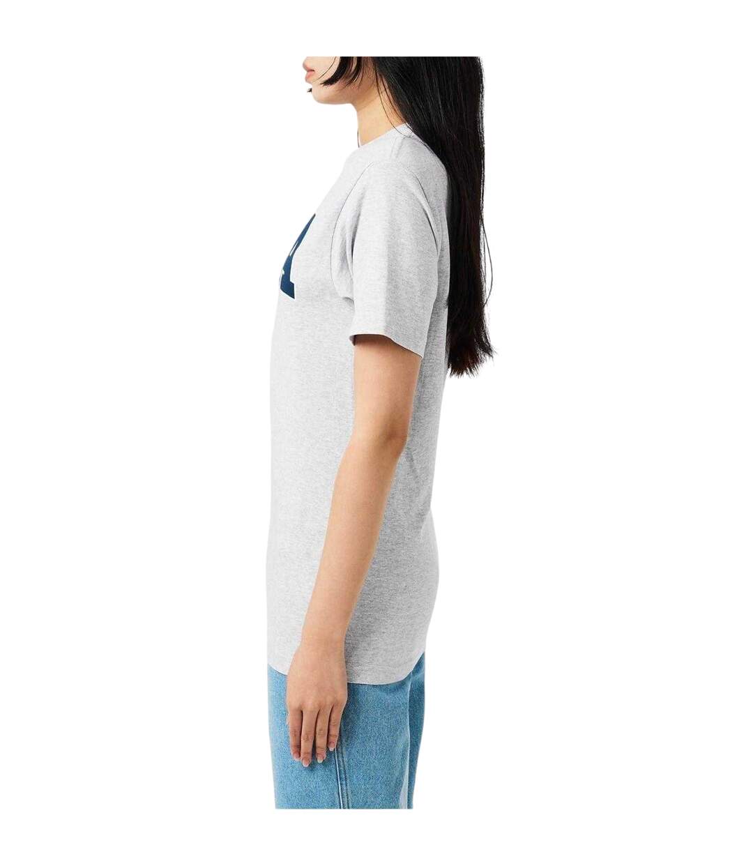 T-shirt Motif/style Usa Varsity Femme Gris Chiné Sporty & Rich-3