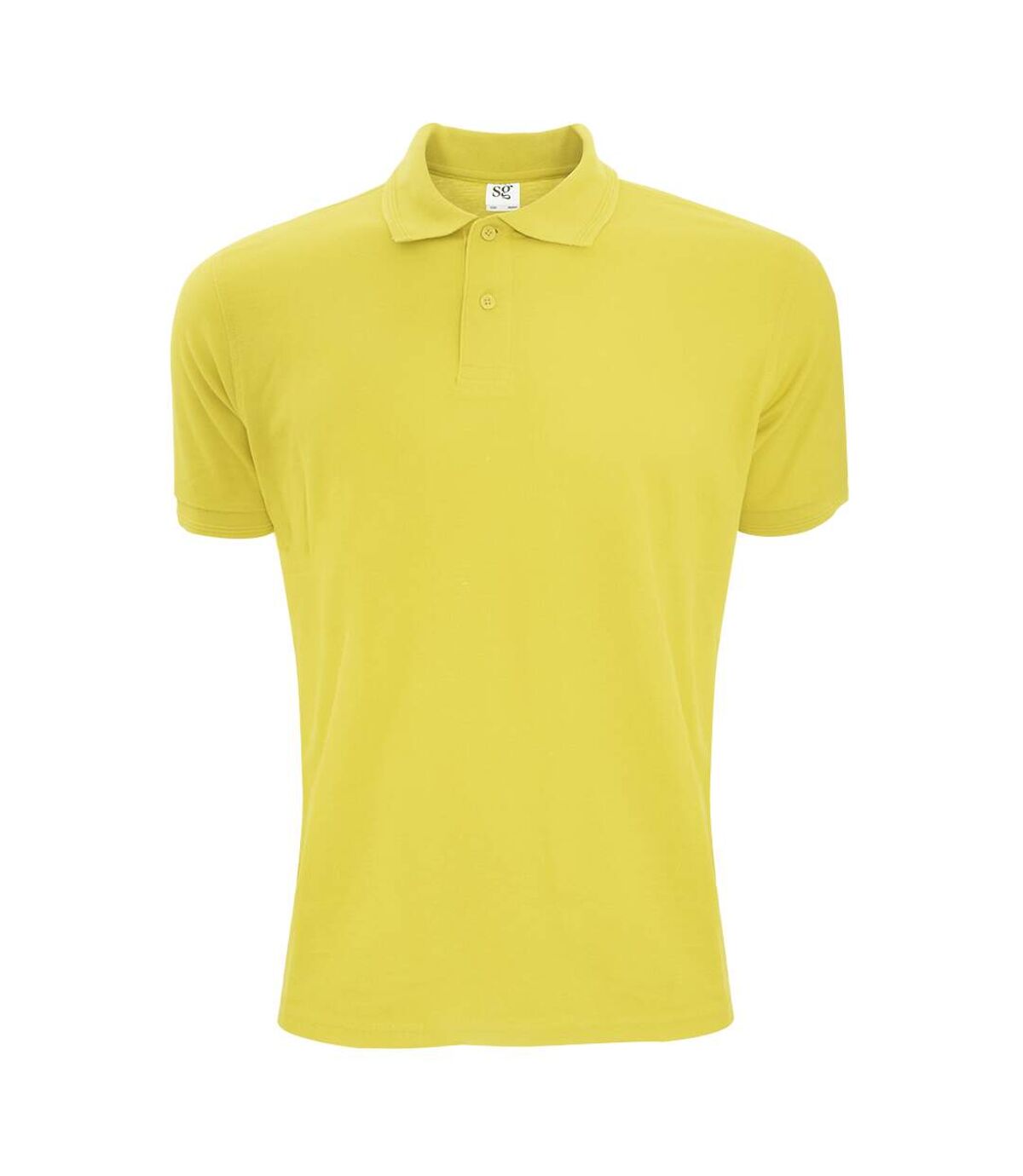 SG Mens Polycotton Short Sleeve Polo Shirt (Yellow) - UTBC1084