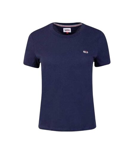T-shirt Motif/style Logo Femme Bleu Marine Tommy Hilfiger