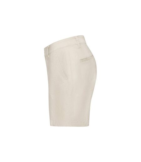 Womens/ladies Edgemont Shorts Beige Cutter & Buck