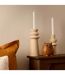 Statuette Chouette en Dolomite Automne 12cm Caramel-3