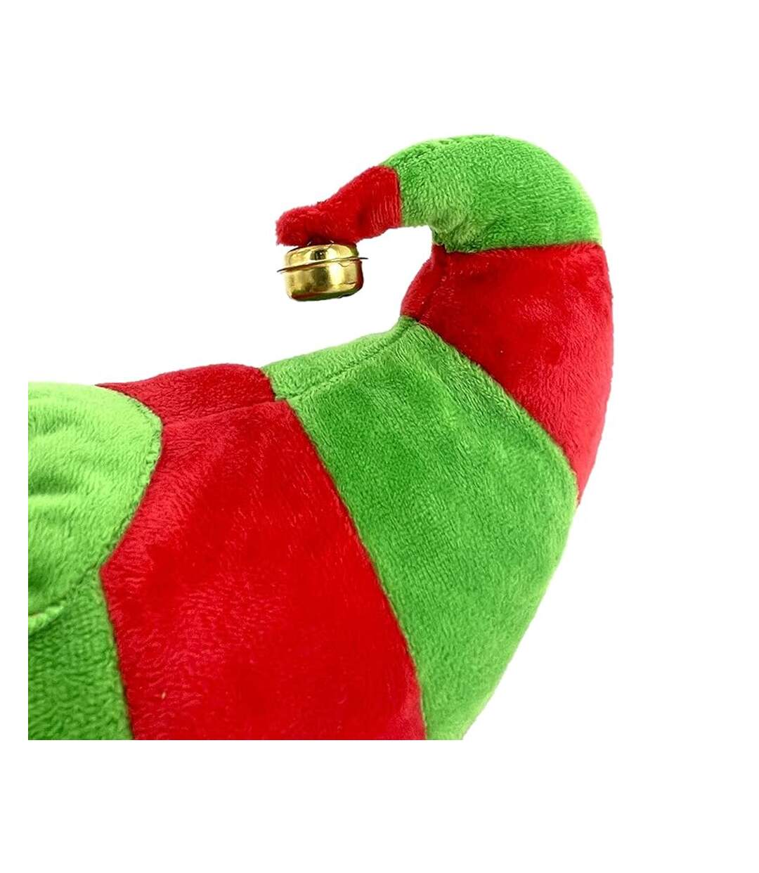 Chaussons Motif/style Elfe Homme Vert Rouge Blanc Floso-4