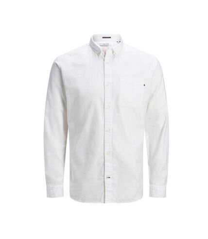 Chemise Manches longues Blanche Homme  Jack & Jones Oxford - L