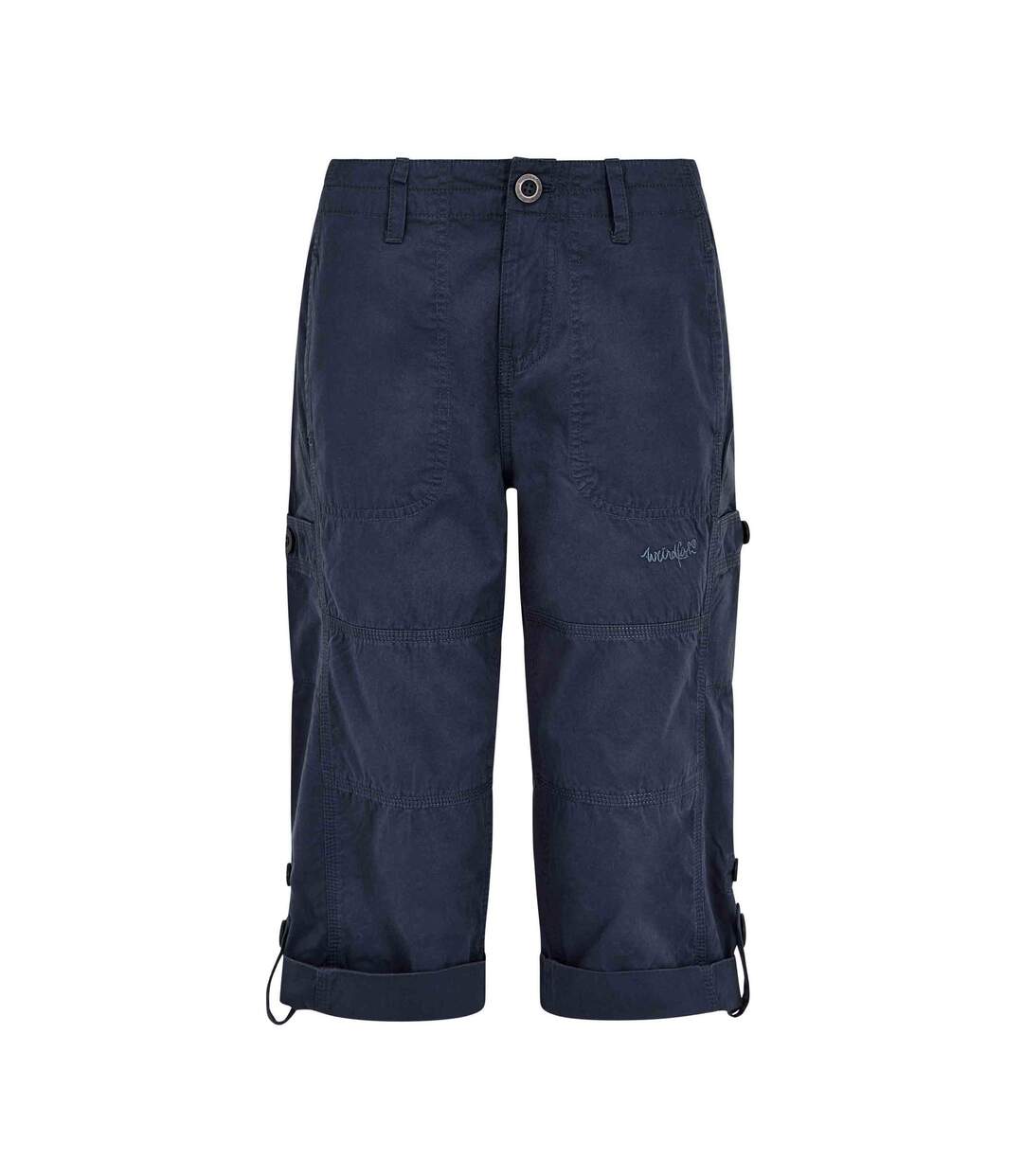 Womens/ladies salena 3/4 shorts navy Weird Fish-1