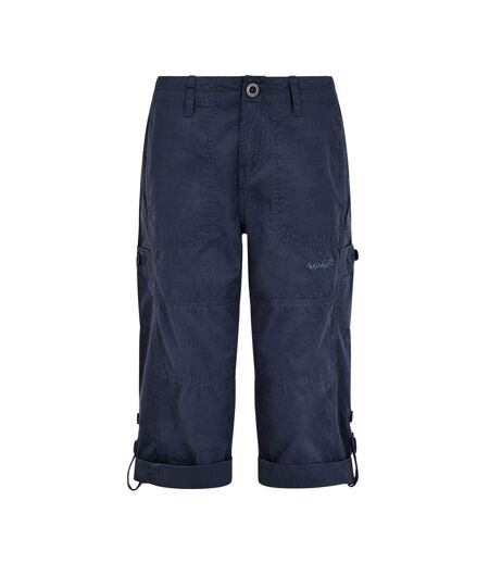 Womens/ladies salena 3/4 shorts navy Weird Fish