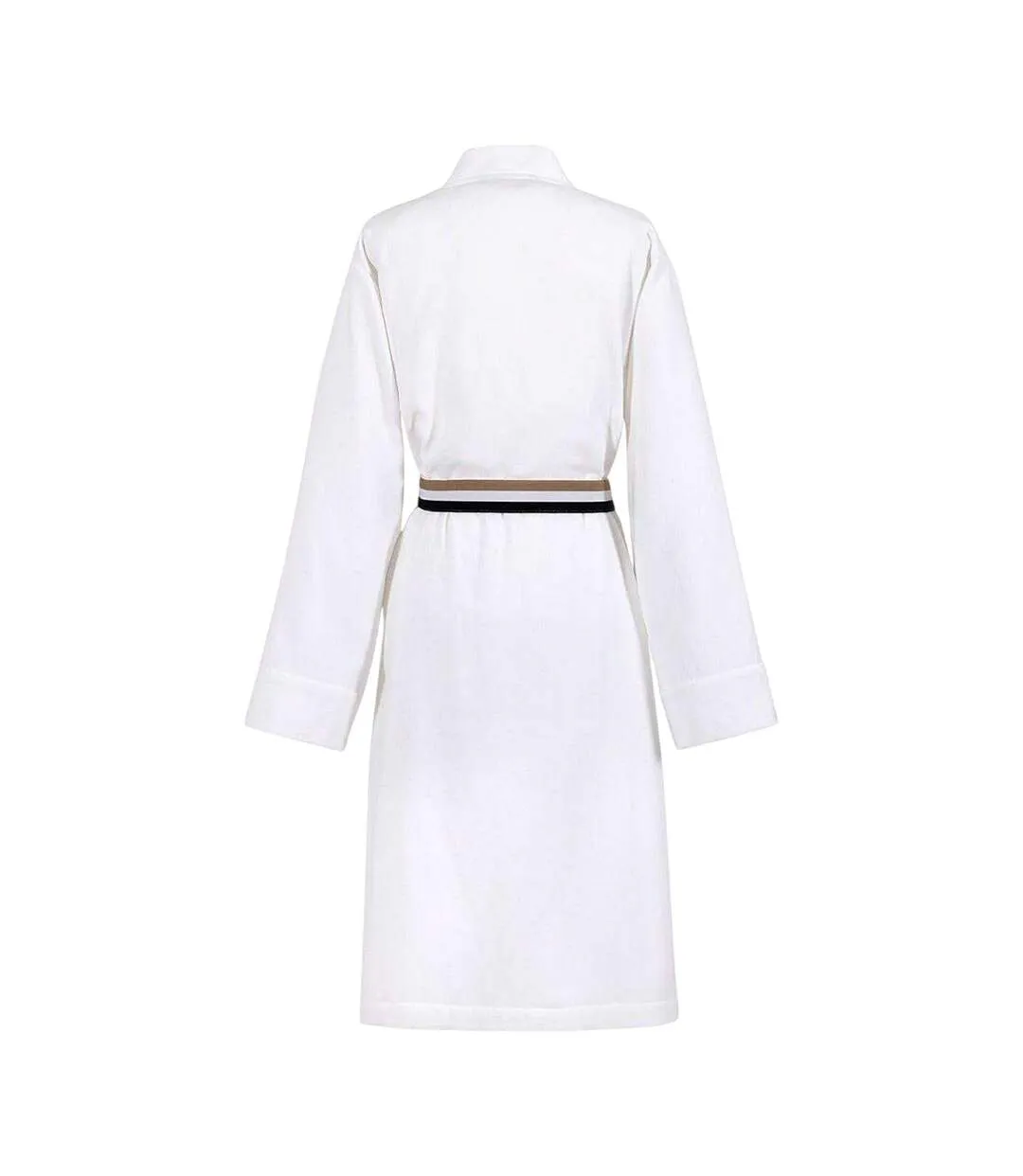 Womens/ladies Blinea Stripe Detail Kimono Robe White Boss-2