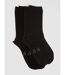 Lot de 2 Paires de Mi-Chaussettes Basique Coton