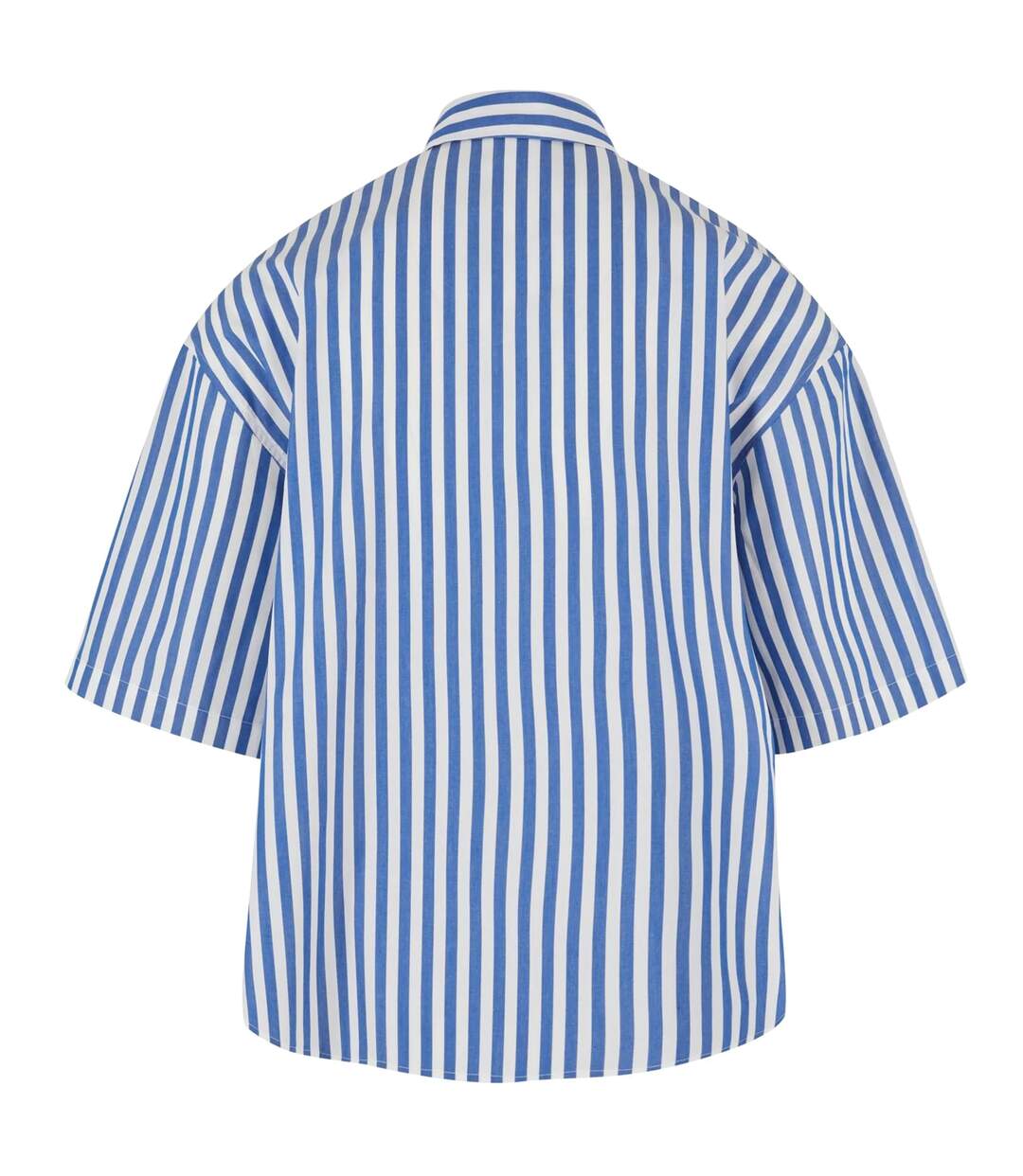 Chemise Manches Courtes Été Motif/style Rayé Homme Blanc Bleu Urban Classics-2