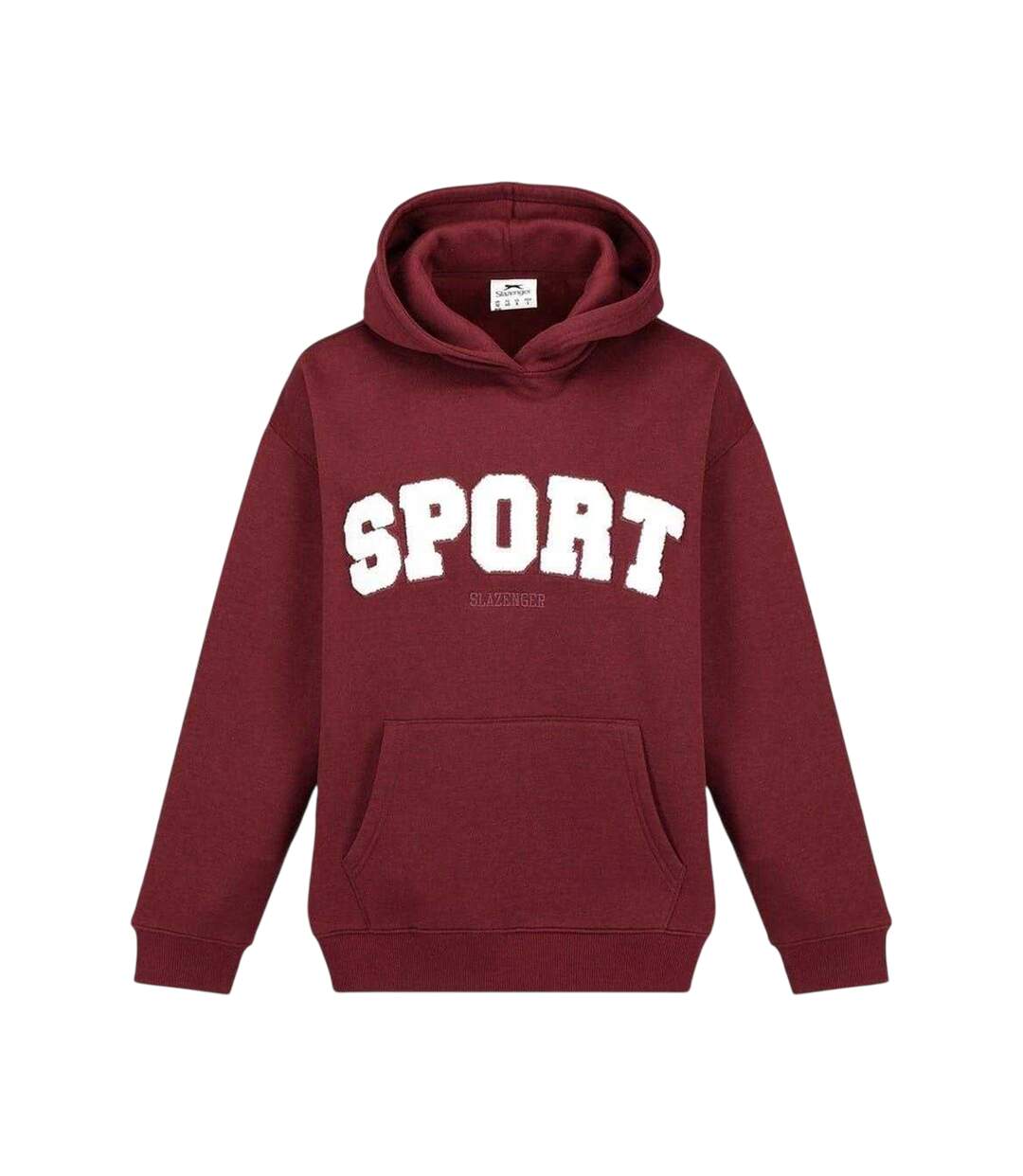 Womens/ladies Sport Hoodie Burgundy Slazenger-1