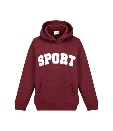 Womens/ladies Sport Hoodie Burgundy Slazenger