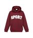 Womens/ladies Sport Hoodie Burgundy Slazenger-1