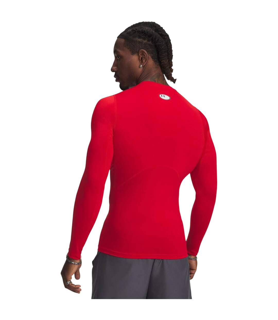 Haut Thermique Manches Longues Heatgear Homme Rouge Under Armour-4