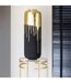 Vase Design en Métal Duo 70cm Noir & Or-2