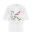 T-shirt Manches Courtes Motif/style Imprimé Graphique Femme Blanc Never Fully Dressed-2