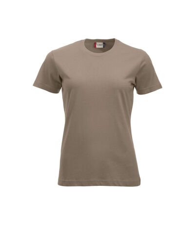 Clique Womens/Ladies New Classic T-Shirt (Caffe Latte)