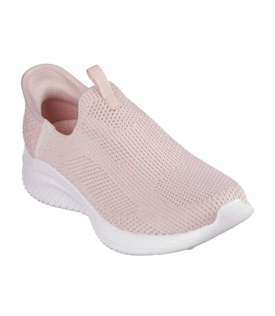 Womens/ladies Ultra Flex 3.0 Easy Win Trainers Rose Skechers