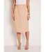 Jupe droite longue gabardine-1