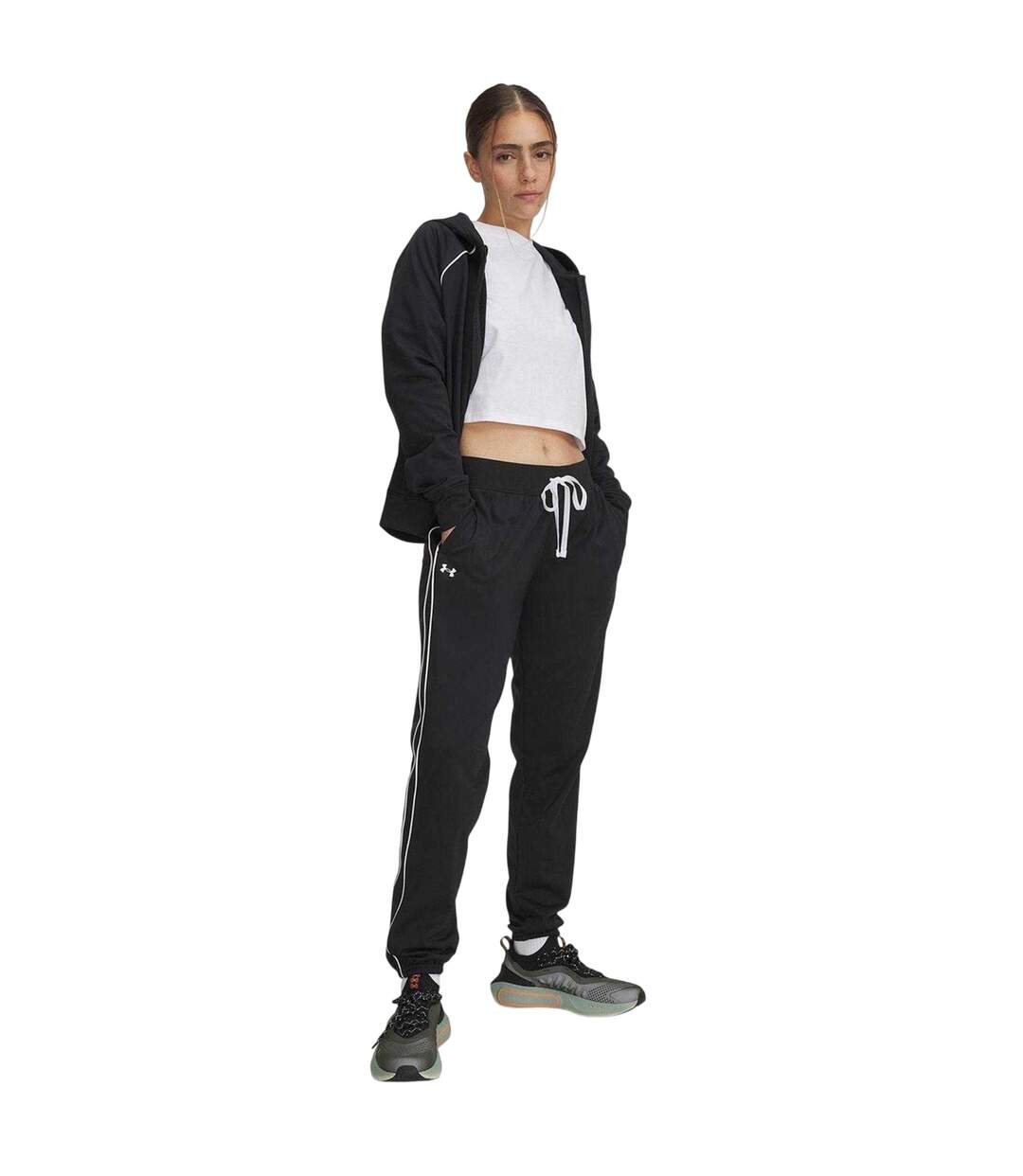 Ensemble De Survêtement Rival Femme Noir Blanc Under Armour-1